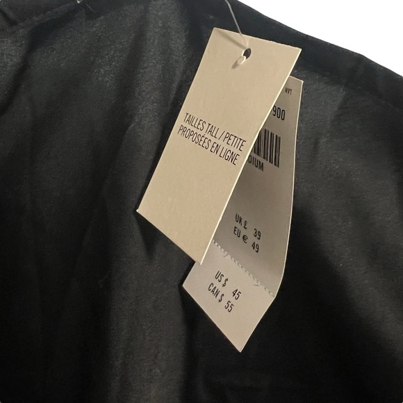 Abercrombie & Fitch Satin Cowl neck TBack thong bodysuit Womens Medium NWT Black - Picture 4 of 8